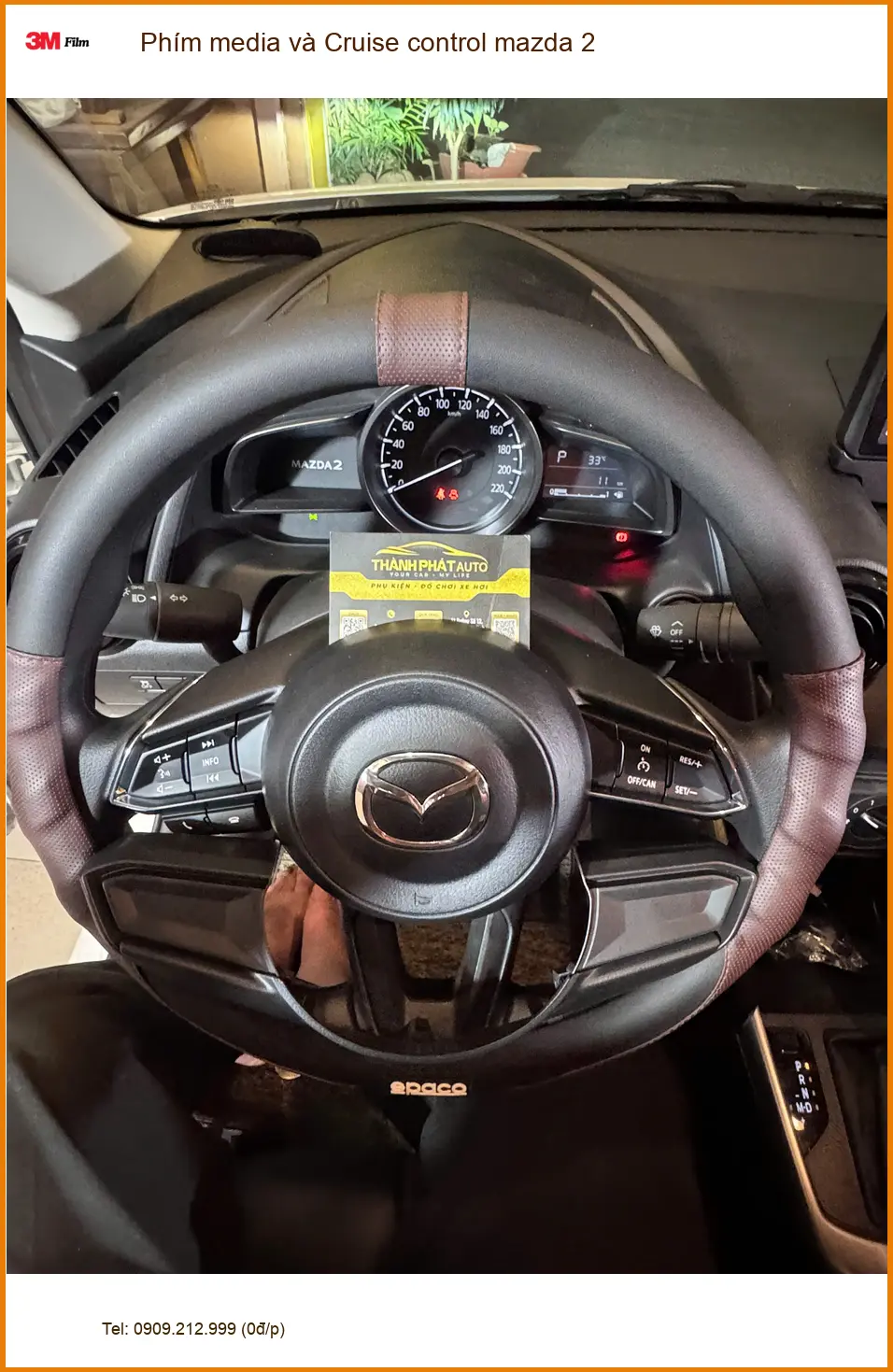 Anh Bách nâng cấp Phím media và Cruise control Mazda 2 tại Hóc Môn ảnh thực tế 3