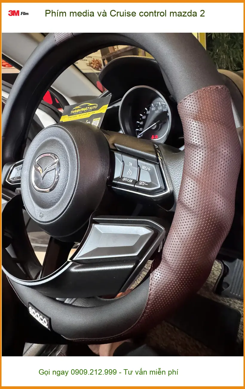 Anh Bách nâng cấp Phím media và Cruise control Mazda 2 tại Hóc Môn ảnh thực tế 5