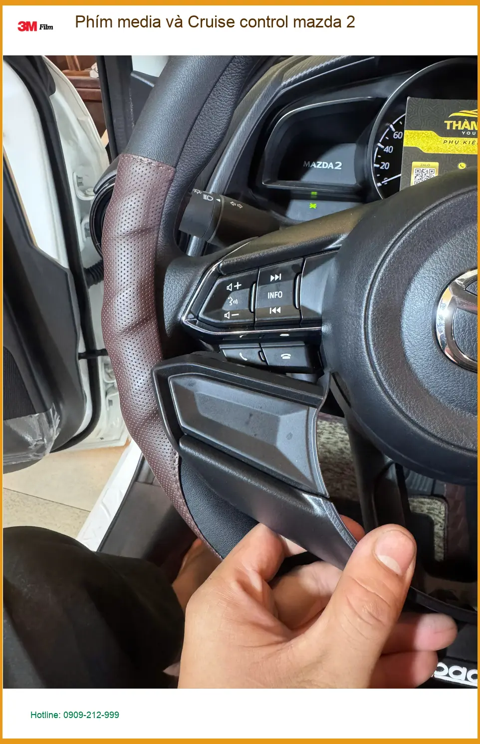 Anh Khôi lắp Phím media và Cruise control Mazda 2 ở Quận 6 cho chuyến đi xa ảnh thực tế 2