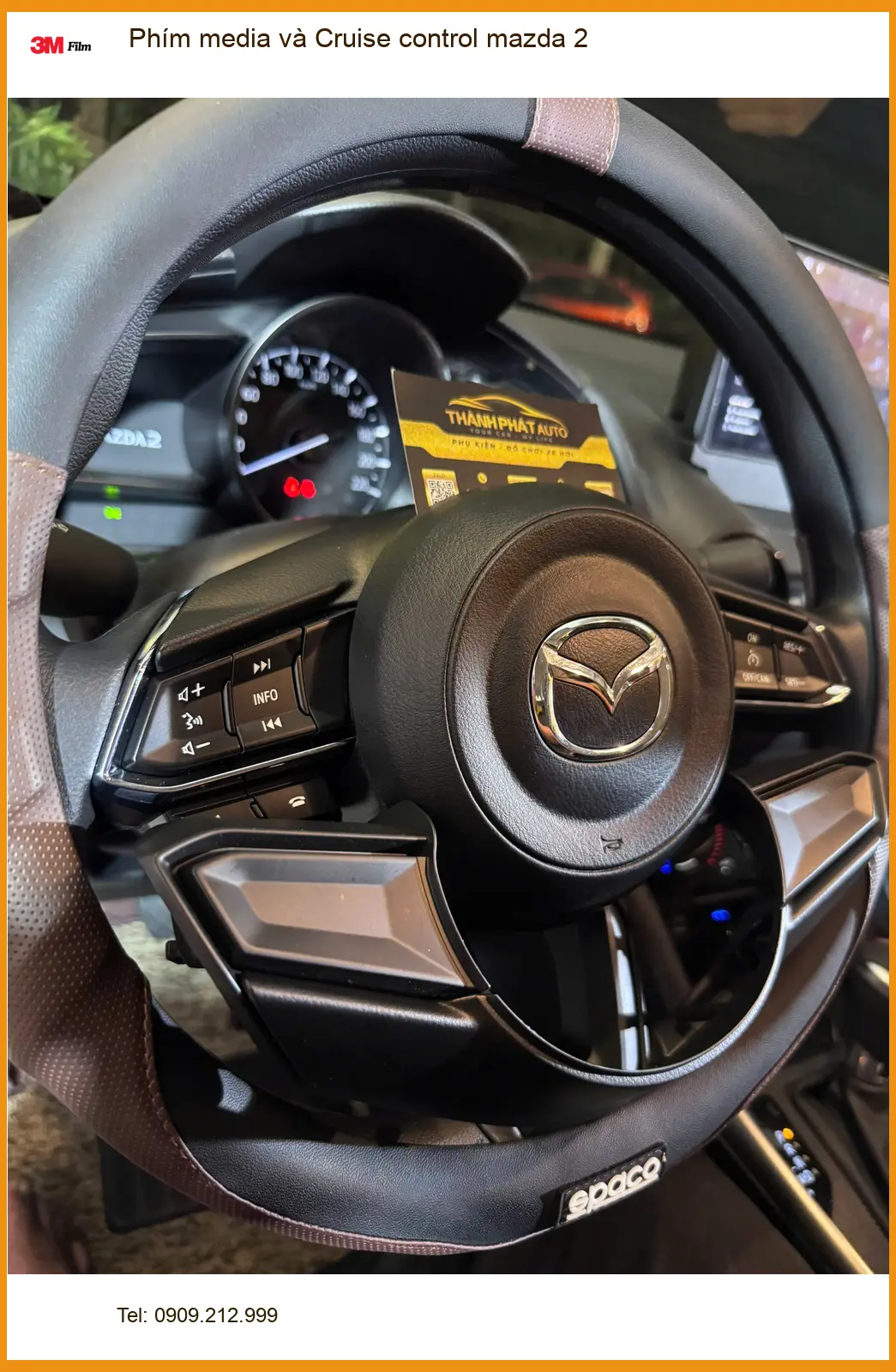 Anh Khôi lắp Phím media và Cruise control Mazda 2 ở Quận 6 cho chuyến đi xa ảnh thực tế 3