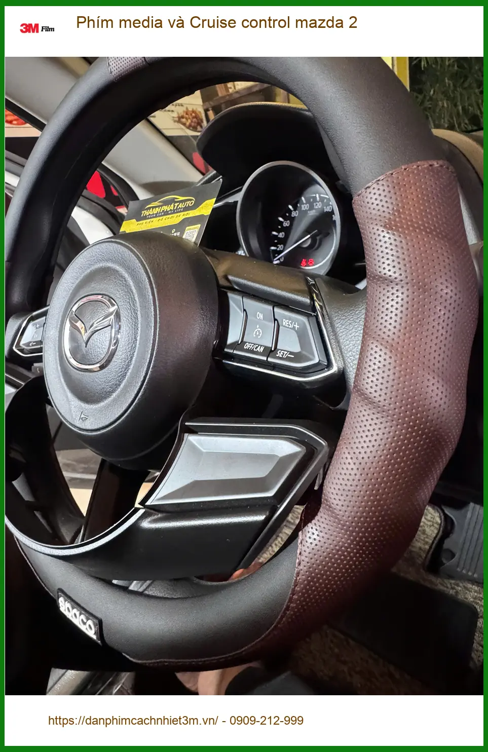 Anh Khải nâng cấp phím media và Cruise control Mazda 2 tại Quận 11 để lái xe tiện lợi ảnh thực tế 3