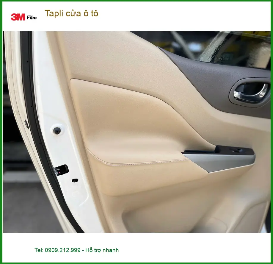 Anh Khang thay tapli cửa ô tô Kia K3 tại Hóc Môn vì tapli cũ bị trầy xước ảnh thực tế 5