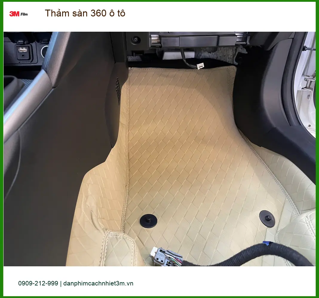 Anh Duy lắp thảm sàn 360 ô tô Hyundai Santa Fe tại Cần Giờ ảnh thực tế 2