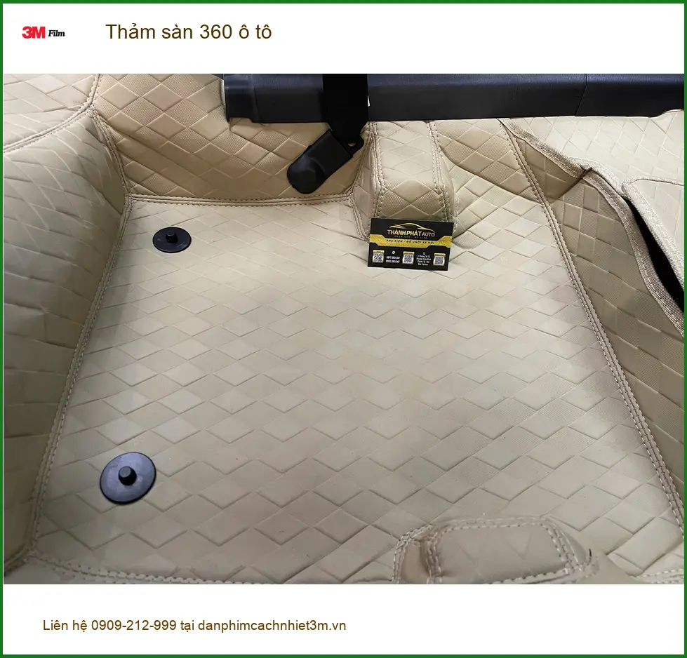 Anh Duy lắp thảm sàn 360 ô tô Hyundai Santa Fe tại Cần Giờ ảnh thực tế 3