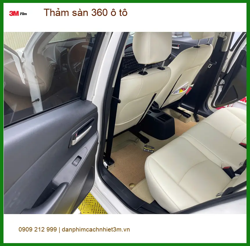 Anh Duy lắp thảm sàn 360 ô tô Hyundai Santa Fe tại Cần Giờ ảnh thực tế 4
