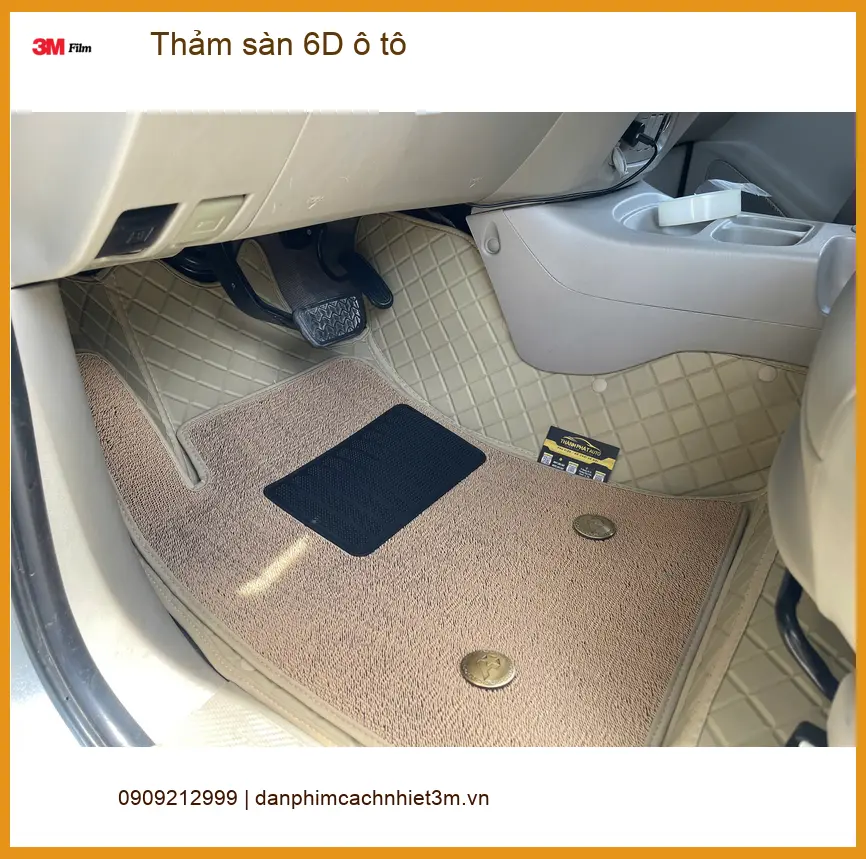 Anh Tấn lắp thảm sàn 6D ô tô cho Kia Carnival tại Quận 9 để giữ nội thất sang trọng