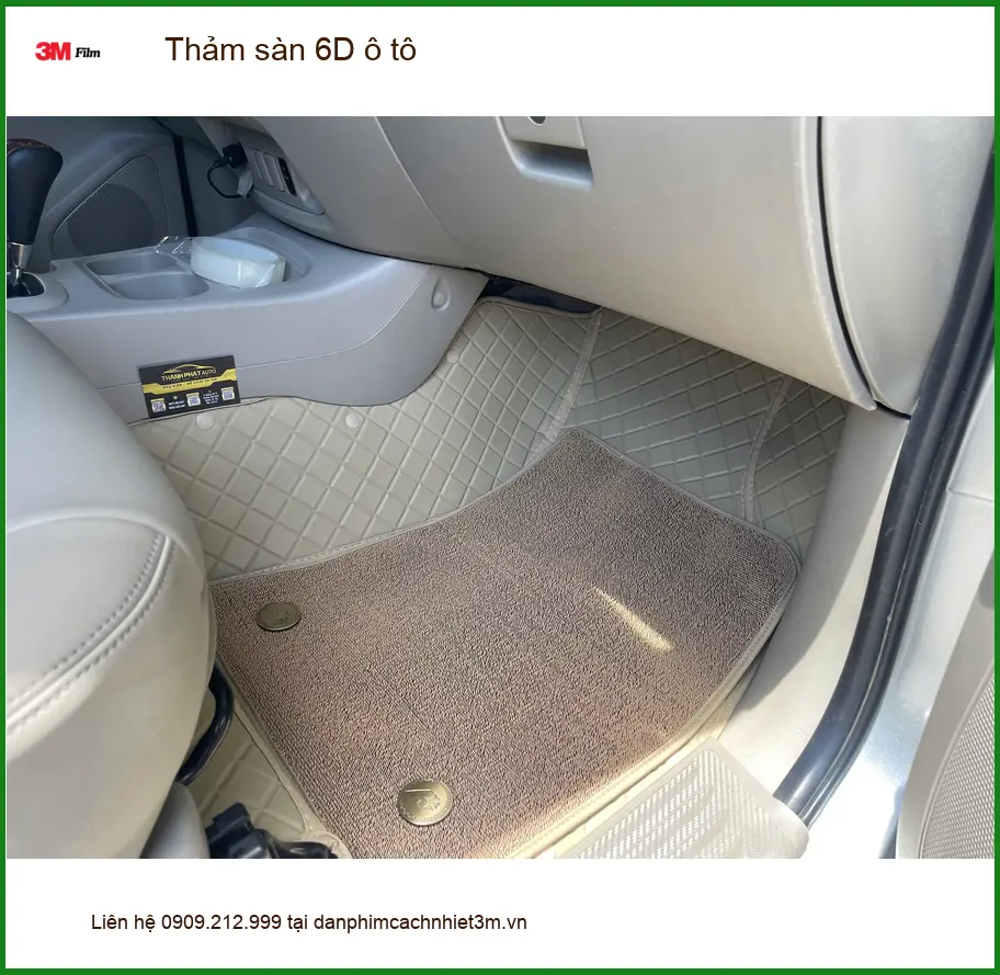 Anh Tấn lắp thảm sàn 6D ô tô cho Kia Carnival tại Quận 9 để giữ nội thất sang trọng ảnh thực tế 2