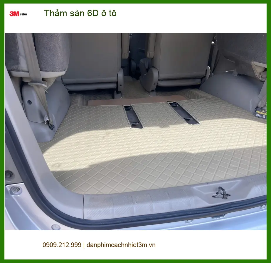 Anh Tấn lắp thảm sàn 6D ô tô cho Kia Carnival tại Quận 9 để giữ nội thất sang trọng ảnh thực tế 4