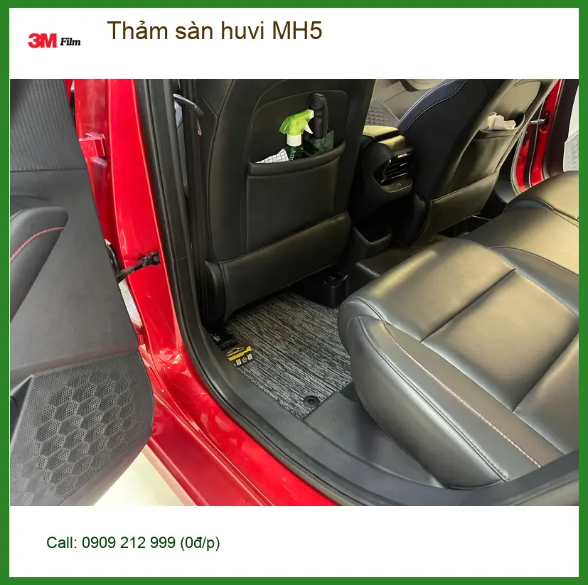 Anh Tùng lắp Thảm sàn Huvi MH5 cho Hyundai Accent tại Quận 10 vì thảm cũ xuống cấp ảnh thực tế 4