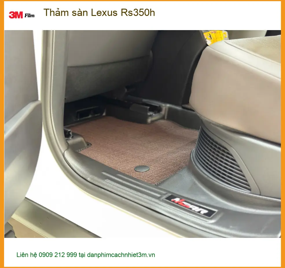 Chị Diễm lắp thảm sàn Lexus Rs350h tại Quận 4 để nội thất sang trọng hơn ảnh thực tế 2