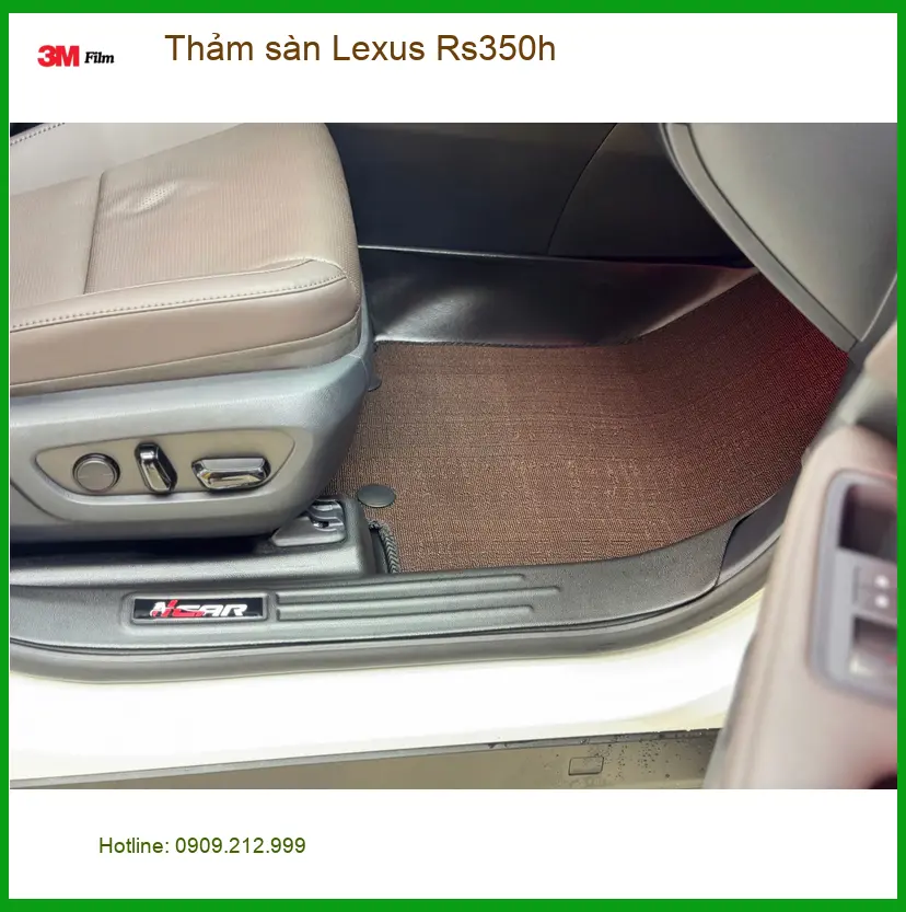 Anh Minh thay thảm sàn Lexus Rs350h tại Quận Tân Bình để giữ không gian xe luôn sạch đẹp ảnh thực tế 2