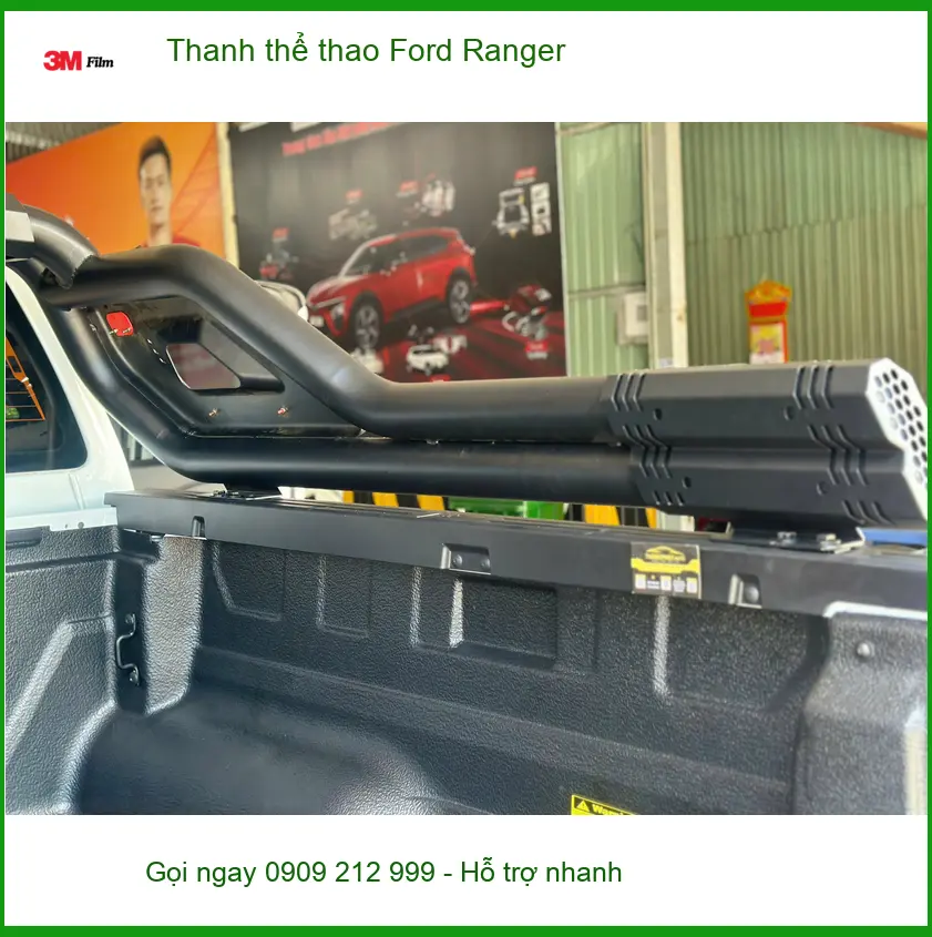 Anh Tùng lắp thanh thể thao Ford Ranger tại Củ Chi để xe thêm mạnh mẽ