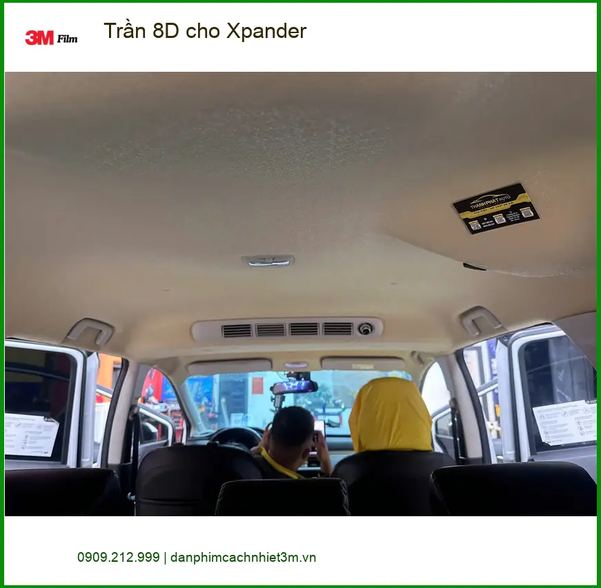 Anh Minh bọc Trần 8D cho Xpander tại Quận Tân Phú để nội thất sang trọng và sạch sẽ hơn