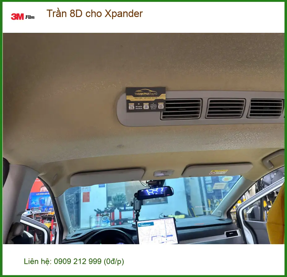 Chị Hân bọc Trần 8D cho Xpander tại Quận 12 để nâng tầm không gian nội thất ảnh thực tế 2