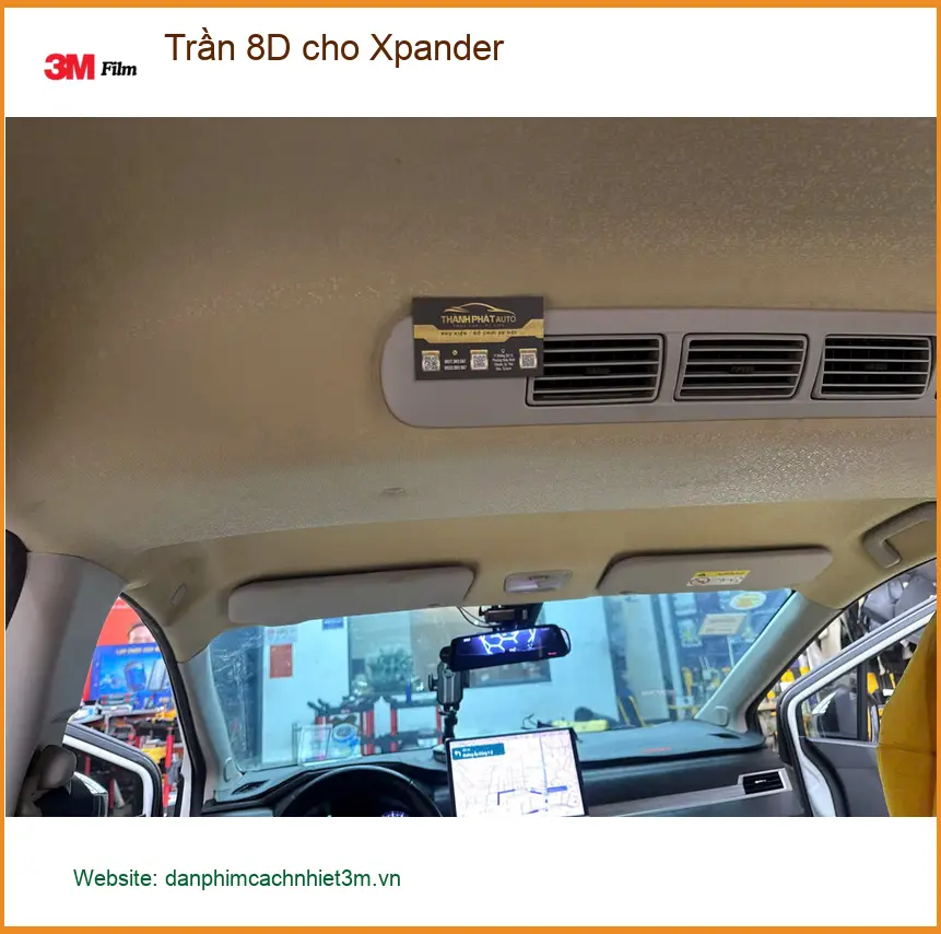 Anh Việt lắp Trần 8D cho Xpander ở Quận 9 để nội thất sang trọng hơn