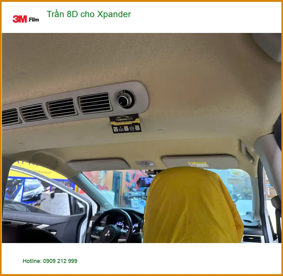 Anh Việt lắp Trần 8D cho Xpander ở Quận 9 để nội thất sang trọng hơn ảnh thực tế 3