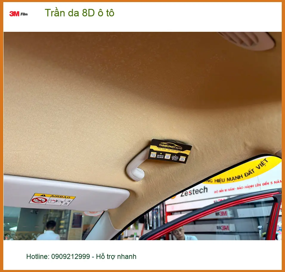 Chị Mai Anh bọc trần da 8D ô tô VinFast Lux SA2.0 tại Thủ Đức, muốn không gian sang trọng hơn ảnh thực tế 2