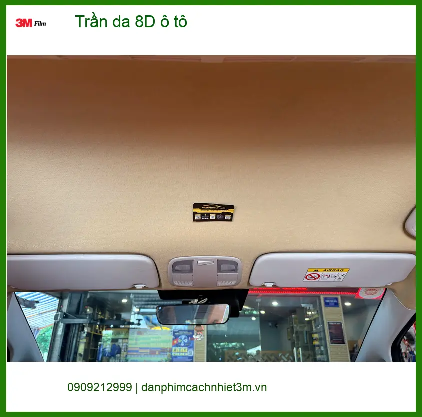 Chị Mai Anh bọc trần da 8D ô tô VinFast Lux SA2.0 tại Thủ Đức, muốn không gian sang trọng hơn ảnh thực tế 3