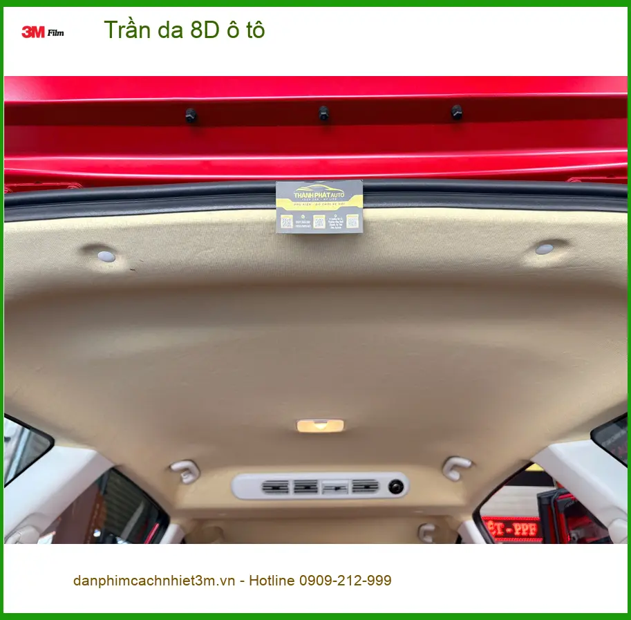 Chị Mai Anh bọc trần da 8D ô tô VinFast Lux SA2.0 tại Thủ Đức, muốn không gian sang trọng hơn ảnh thực tế 4