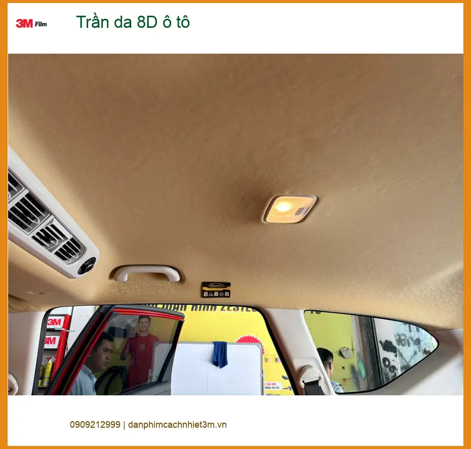 Chị Mai Anh bọc trần da 8D ô tô VinFast Lux SA2.0 tại Thủ Đức, muốn không gian sang trọng hơn ảnh thực tế 5