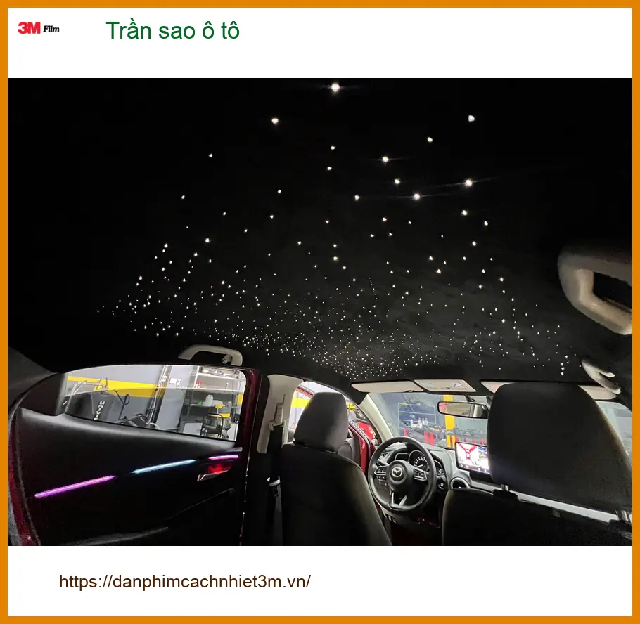 Chị Bích lắp trần sao ô tô cho Toyota Camry tại Phú Nhuận thêm phần đẳng cấp ảnh thực tế 3