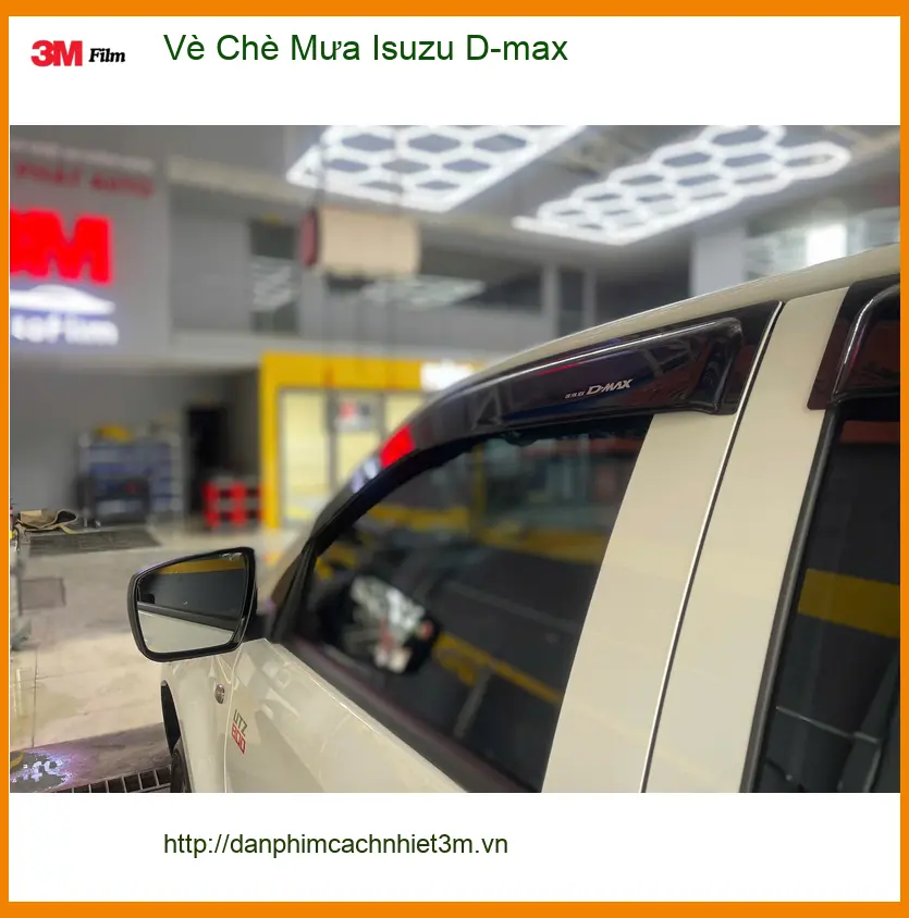 Anh Minh lắp Vè Che Mưa Isuzu D-max Quận 3, tránh hắt nước hiệu quả