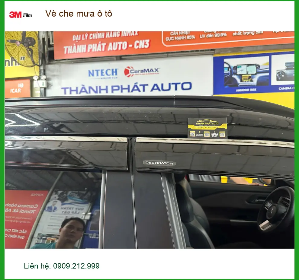 Anh Quang lắp vè che mưa ô tô Honda HR-V Quận Tân Phú chống tạt nước mưa ảnh thực tế 2