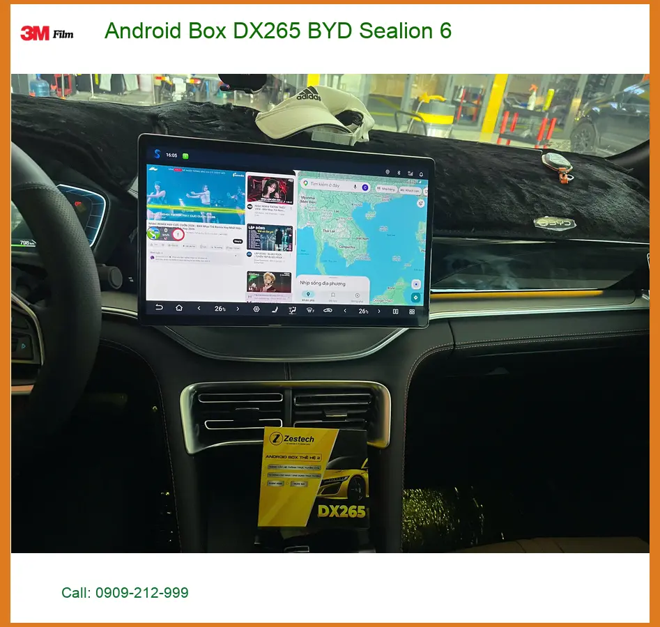 Anh Tấn lắp Android Box DX265 cho BYD Sealion 6 Quận 9 muốn giải trí đa dạng ảnh thực tế 4