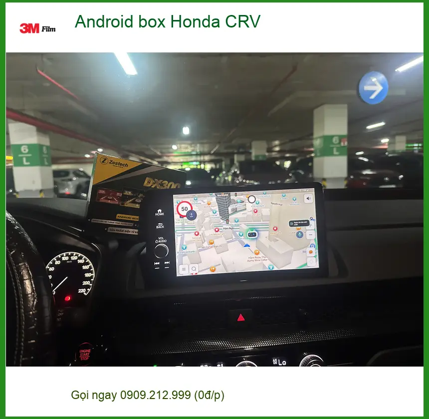 Anh Quang lắp Android box cho Honda CRV tại Quận 12 muốn giải trí đa nhiệm ảnh thực tế 2