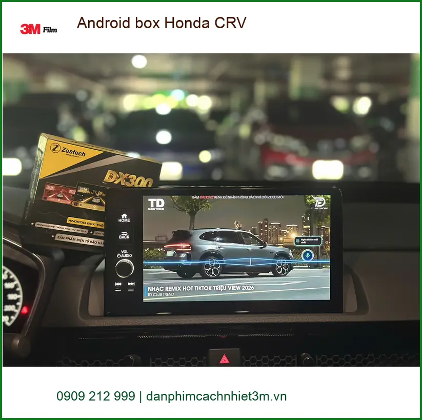 Anh Quang lắp Android box cho Honda CRV tại Quận 12 muốn giải trí đa nhiệm ảnh thực tế 3