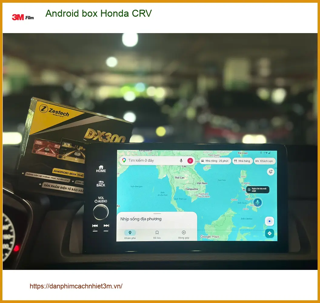 Anh Quang lắp Android box cho Honda CRV tại Quận 12 muốn giải trí đa nhiệm ảnh thực tế 5