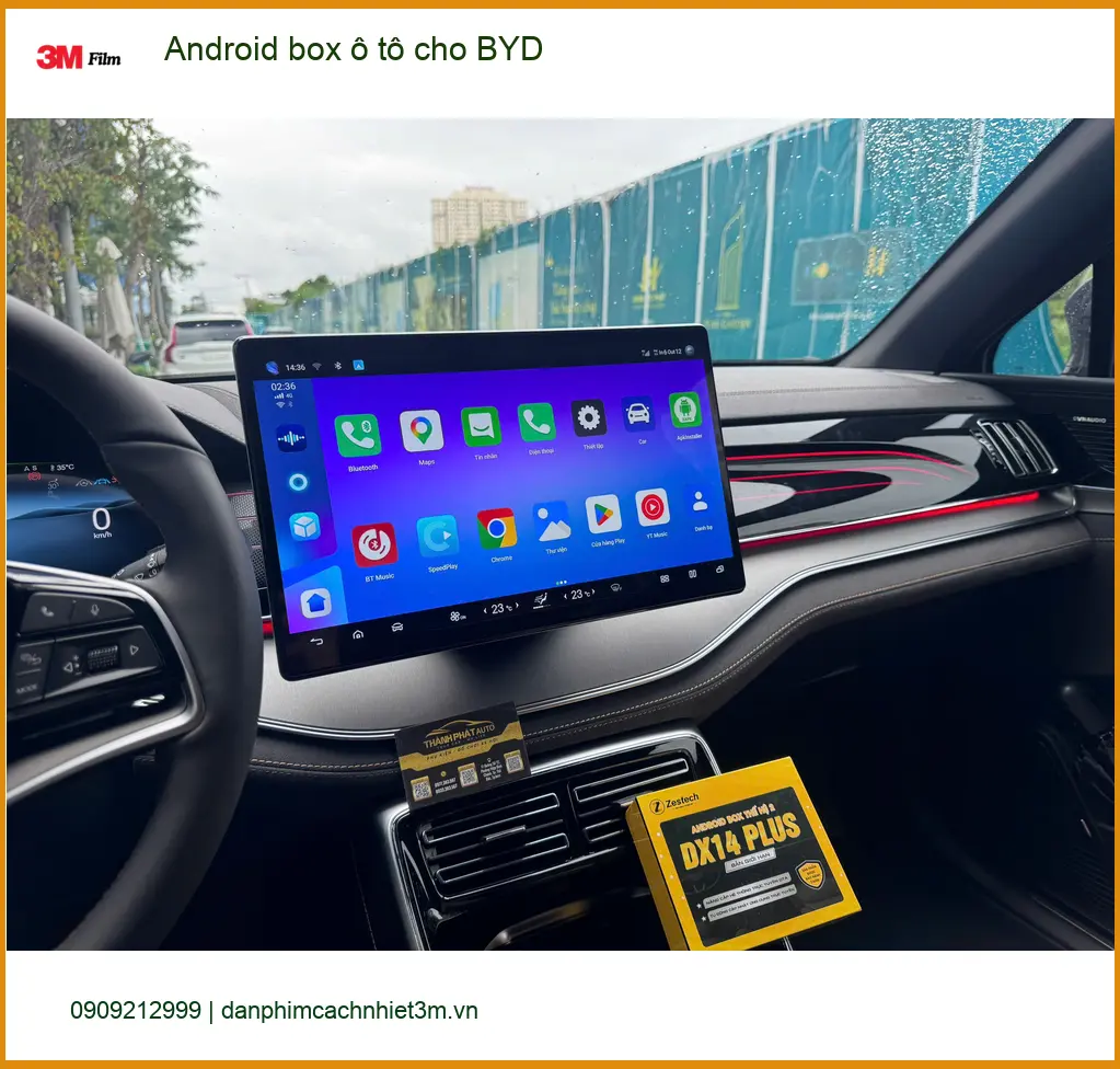 Chị Lan Anh lắp Android Box ô tô cho BYD Seal tại Quận 9 để lái xe tiện nghi hơn ảnh thực tế 2