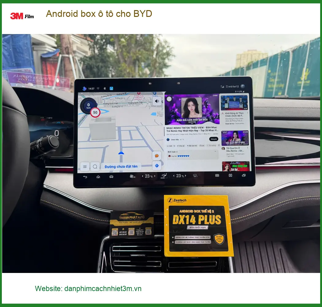 Chị Lan Anh lắp Android Box ô tô cho BYD Seal tại Quận 9 để lái xe tiện nghi hơn ảnh thực tế 3