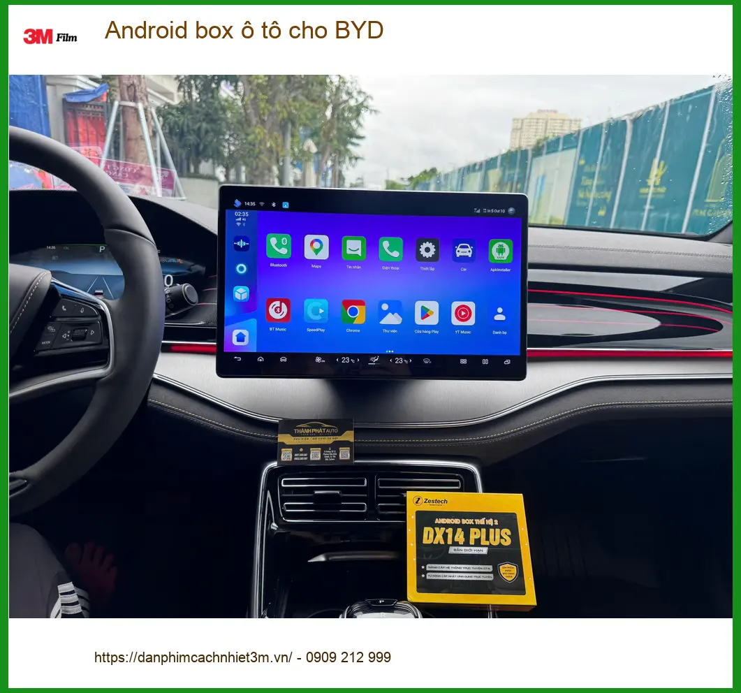 Chị Lan Anh lắp Android Box ô tô cho BYD Seal tại Quận 9 để lái xe tiện nghi hơn ảnh thực tế 4