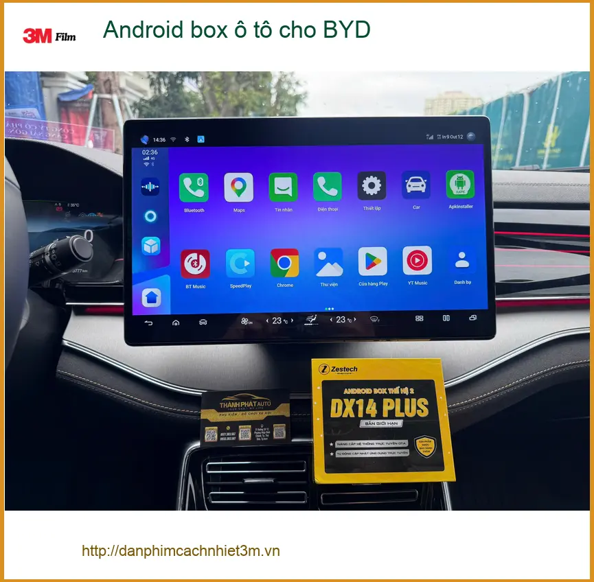 Chị Lan Anh lắp Android Box ô tô cho BYD Seal tại Quận 9 để lái xe tiện nghi hơn ảnh thực tế 5
