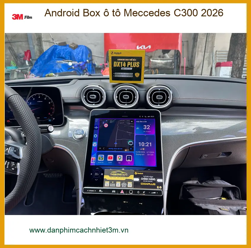 Chú Tấn lắp Android Box ô tô Mercedes C300 2026 ở Quận 12 tiện lợi hơn. ảnh thực tế 3