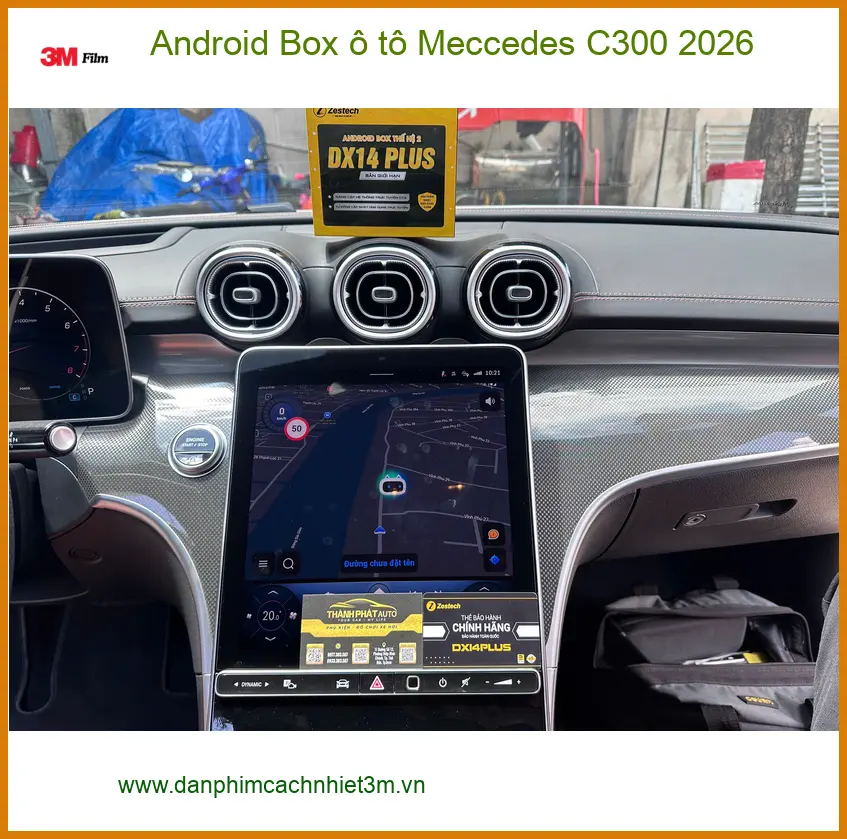 Chú Tấn lắp Android Box ô tô Mercedes C300 2026 ở Quận 12 tiện lợi hơn. ảnh thực tế 4