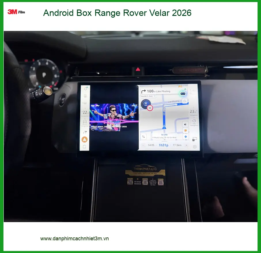 Anh Minh nâng cấp Android Box Range Rover Velar 2026 ở Quận 9 ảnh thực tế 3