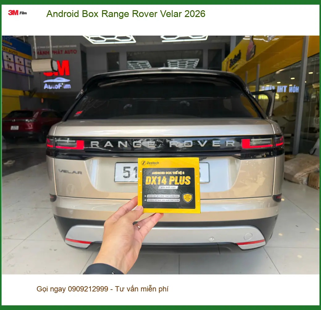 Anh Minh nâng cấp Android Box Range Rover Velar 2026 ở Quận 9 ảnh thực tế 5