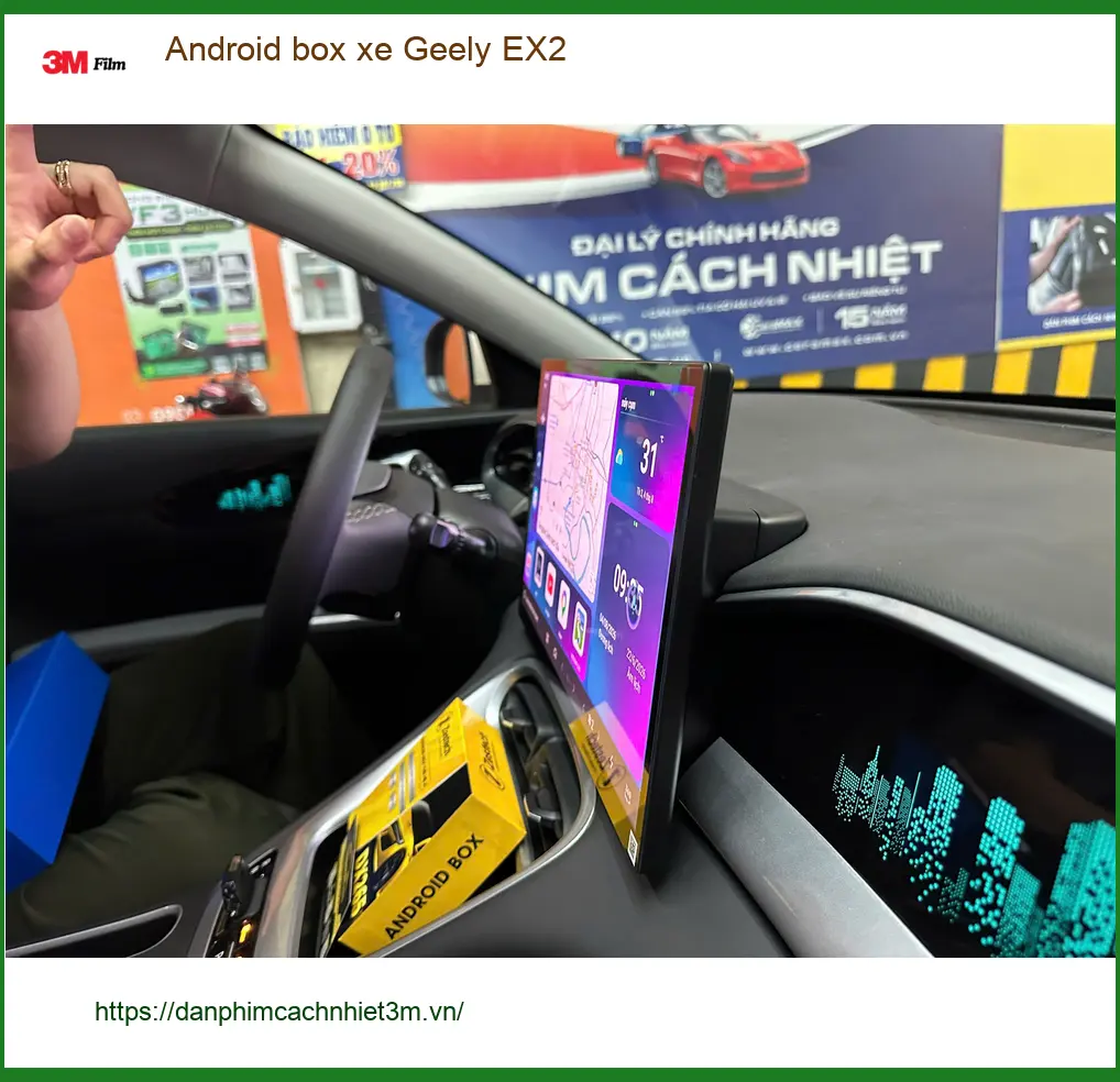 Chị Mai Anh lắp Android box xe Geely EX2 Quận 12 để có trải nghiệm giải trí thông minh hơn ảnh thực tế 3
