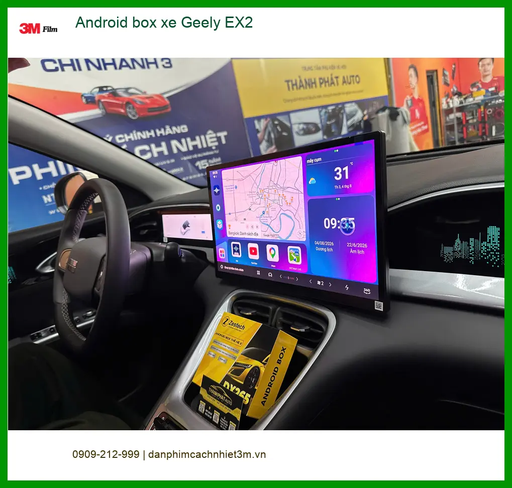 Chị Mai Anh lắp Android box xe Geely EX2 Quận 12 để có trải nghiệm giải trí thông minh hơn ảnh thực tế 4