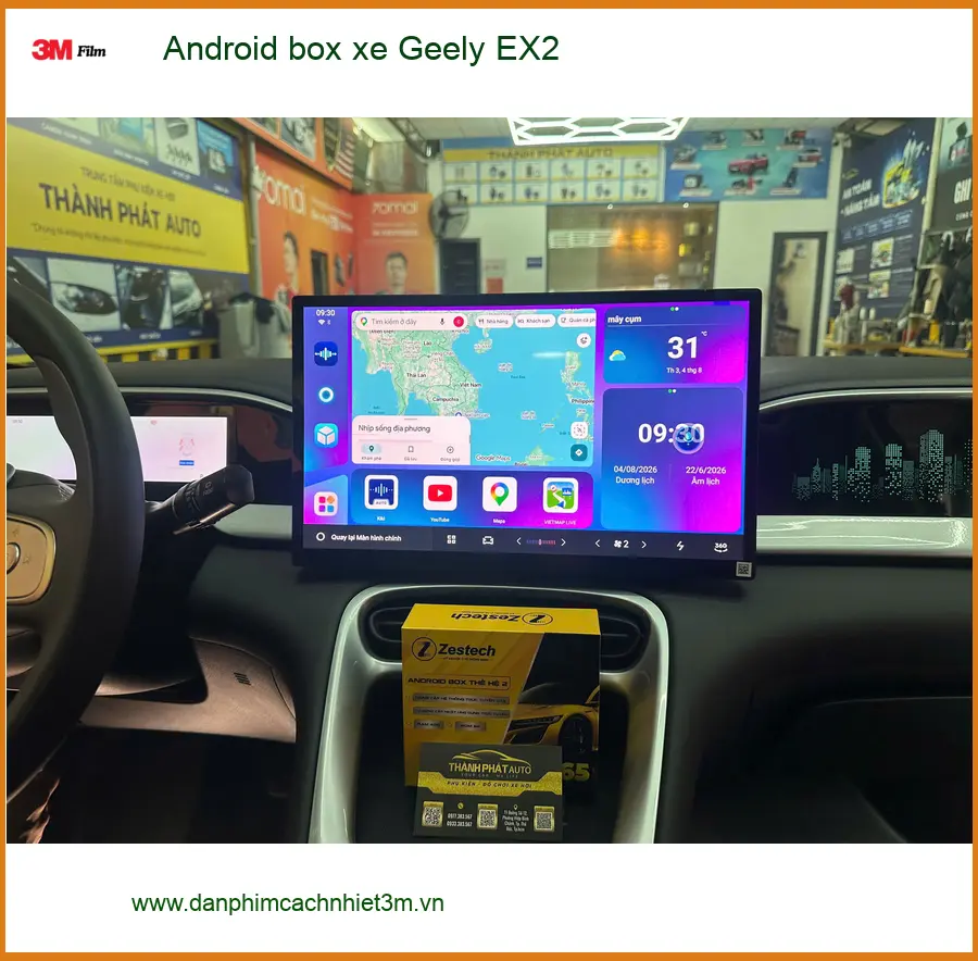 Anh Thịnh lắp Android box xe Geely EX2 tại Hóc Môn để nâng cao trải nghiệm giải trí ảnh thực tế 2