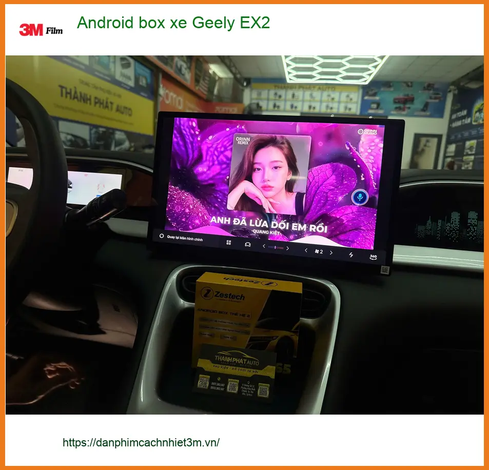 Anh Tuấn Anh lắp Android box chính hãng cho Geely EX2 tại Quận 10 ảnh thực tế 2