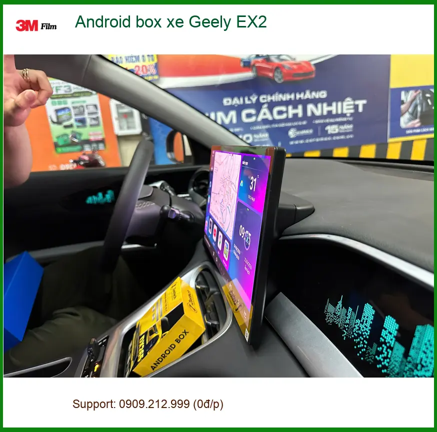 Anh Quang lắp Android Box cho Geely EX2 tại Quận Bình Thạnh để nâng tầm trải nghiệm giải trí ảnh thực tế 2