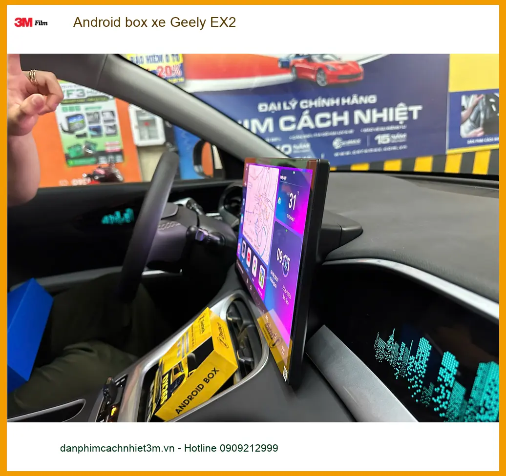 Anh Thịnh lắp Android box xe Geely EX2 tại Hóc Môn để nâng cao trải nghiệm giải trí ảnh thực tế 4