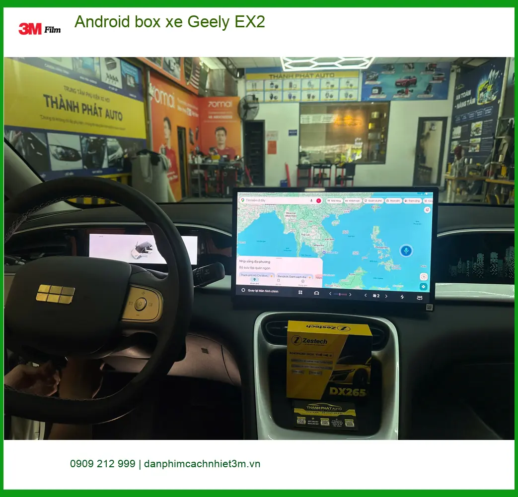Anh Tuấn Anh lắp Android box chính hãng cho Geely EX2 tại Quận 10 ảnh thực tế 4