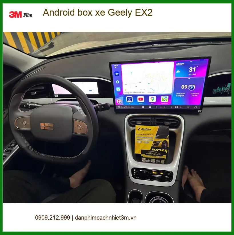 Anh Quang lắp Android Box cho Geely EX2 tại Quận Bình Thạnh để nâng tầm trải nghiệm giải trí ảnh thực tế 4