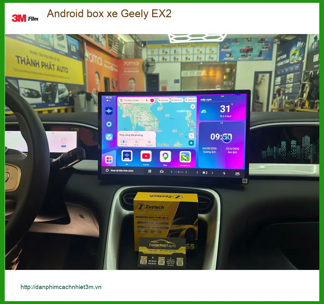 Anh Tuấn Anh lắp Android box chính hãng cho Geely EX2 tại Quận 10 ảnh thực tế 5
