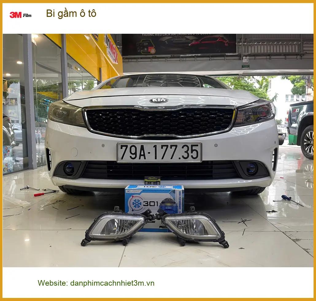 Anh Dũng độ bi gầm ô tô cho Hyundai Santa Fe tại Quận 9 cải thiện tầm nhìn ảnh thực tế 2