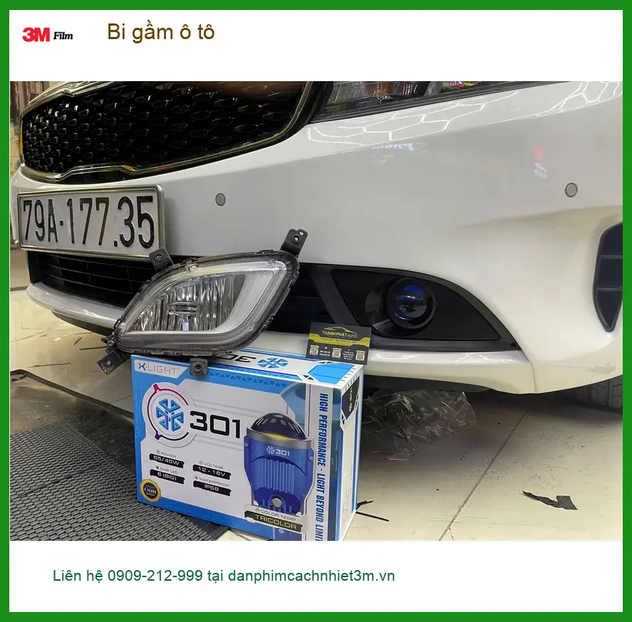 Anh Dũng độ bi gầm ô tô cho Hyundai Santa Fe tại Quận 9 cải thiện tầm nhìn ảnh thực tế 3